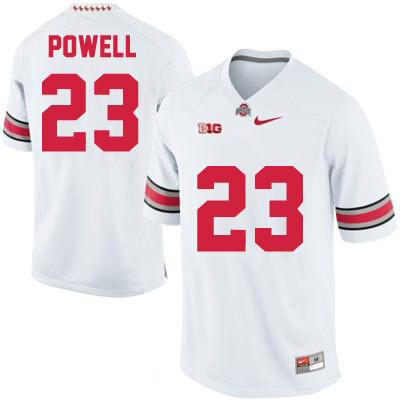 Ohio State Buckeyes Men's Tyvis Powell #23 White Authentic Nike College NCAA Stitched Football Jersey GX19T24PQ